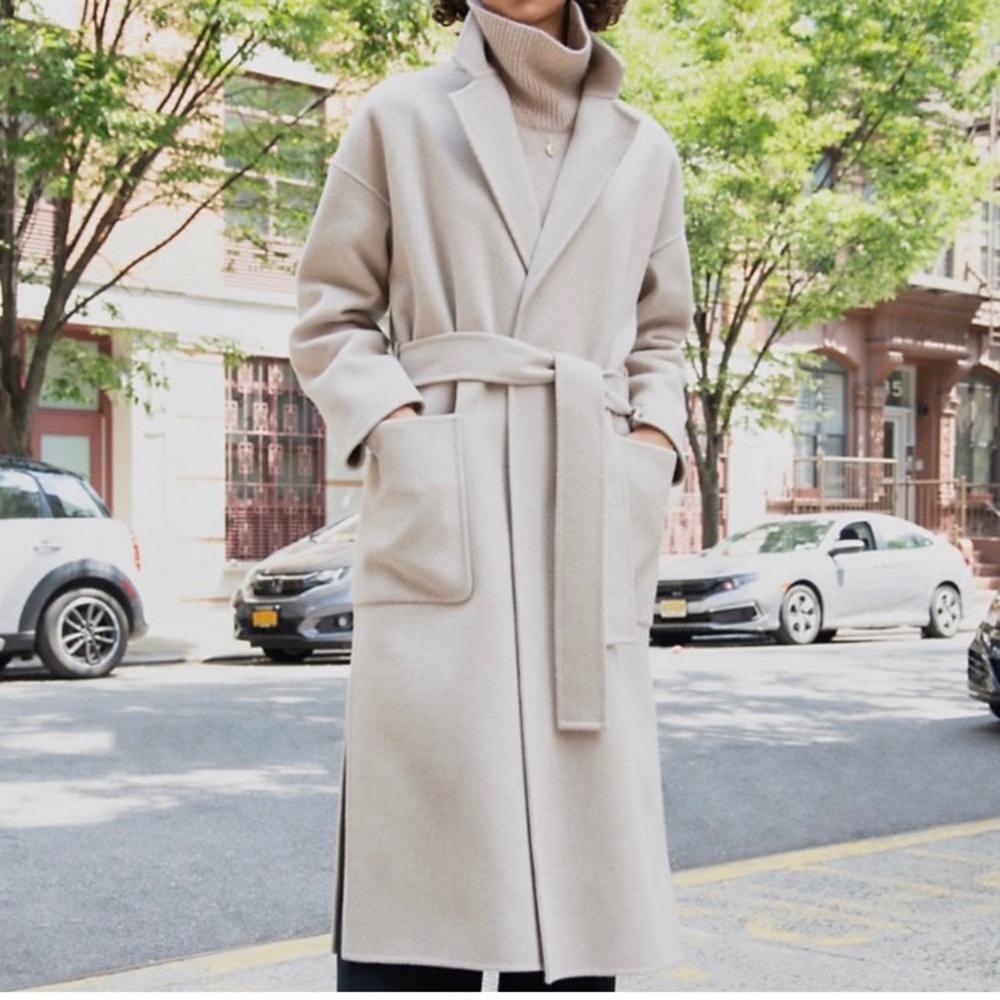 Aritzia wilfred chateau jacket camel